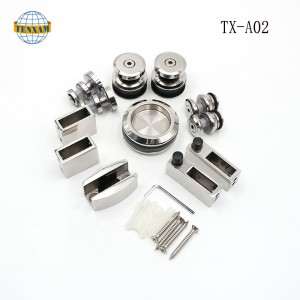 Top hængende skydedør rullehjul, glas glidende brusebad dør rullesystem