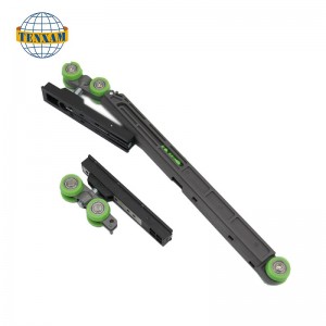 Rustfrit stål skydedør rulle hængende hjul rulle